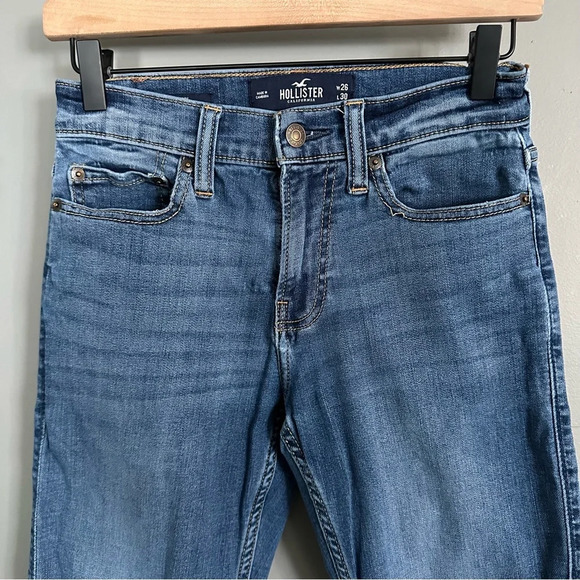 Hollister Mens Advanced Stretch Medium Wash Skinny Jeans. 26/30 - Picture 2 of 7